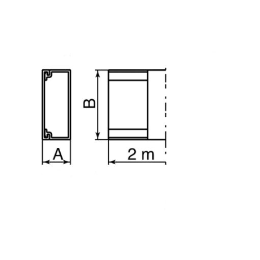 Moldura auto-adesiva Unex 16X30, em U23X cor branco