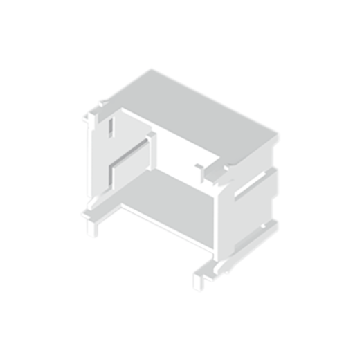 Caixa Unex 2 módulos, tampa de 80mm, em U43X