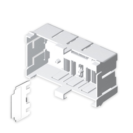 Caixa Unex de 120mm, tampa de 80mm, em U24X