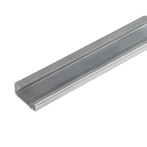 Terminal rail, Accessories, Steel, galvanic zinc plated and passivated, Width 2000 mm, Height 33 mm, Depth 15 mm