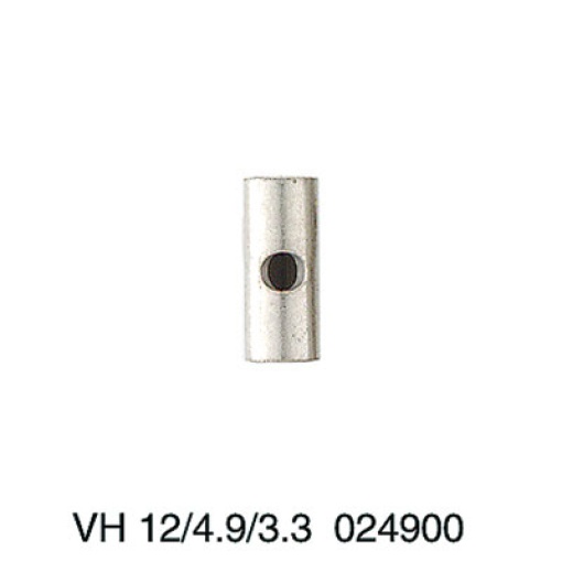 Connecting sleeve terminal, when screwed in, Width 4.9 mm, Height 4.9 mm, Depth 12 mm, Number of poles 1, Copper