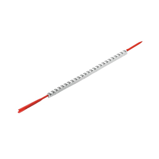 Mounting mandrel, 1.3 - 3 mm, 3.4 mm, Printed characters Numbers, 9, white