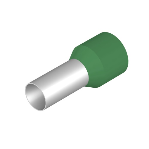 Wire end ferrule, 16 mm², Stripping length 15 mm, Colour green, Insulation Available