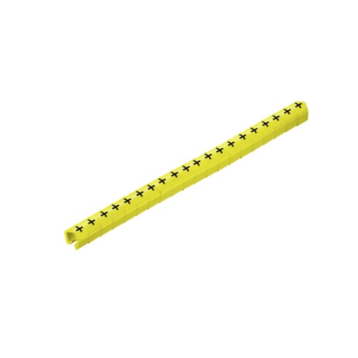Cable coding system, yellow, Conductor O.D.3 - 4 mm, Upper-case letters, PVC, soft, without Cadmium, -30...80 C