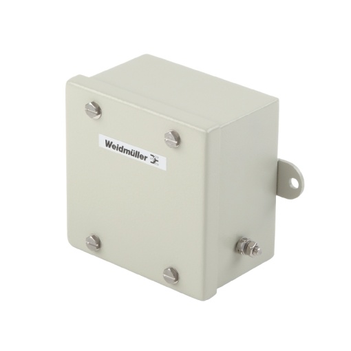 Metal housing, Width 120 mm, Height 120 mm, Depth 80 mm, Powder-coated, Flange plate No, Sheet steel