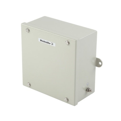Metal housing, Width 120 mm, Height 150 mm, Depth 80 mm, Powder-coated, Flange plate No, Sheet steel