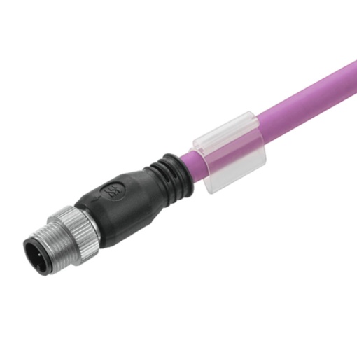 Copper data cable Assembled, One end without connector, Number of poles 5, Cable length 1.5 m, pin, straight, Length 1.5 m