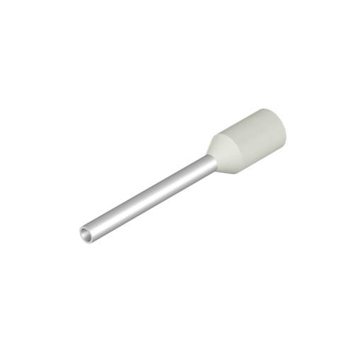 Wire end ferrule, 0.5 mm², Stripping length 14 mm, Colour white, Insulation Available