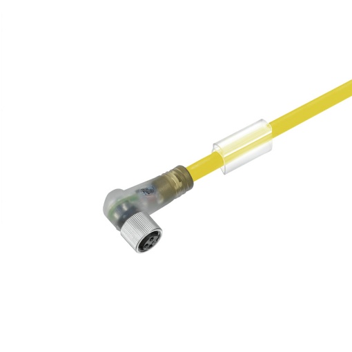 Sensor-actuator Cable, M8, Number of poles 3, 3 m, Socket, angled, LED Yes, Shielded No