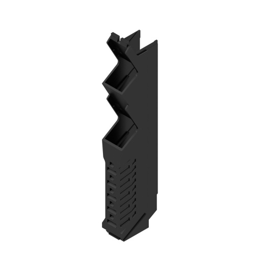Side element Modular housing, Width 12.5 , IP20 in installed state, Plastic, black