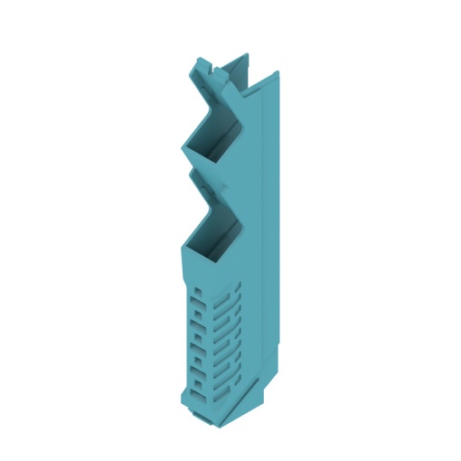 Side element Modular housing, Width 12.5 , IP20 in installed state, Plastic, light blue