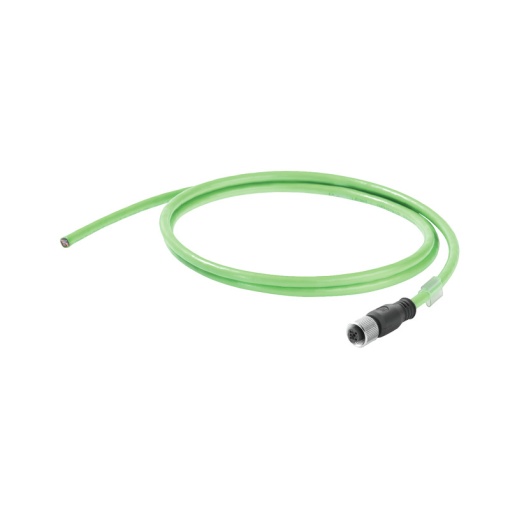 PROFINET Cable assembled, M12 D-code  IP 67 straight socket, Open, Number of poles 4, Length 15 m