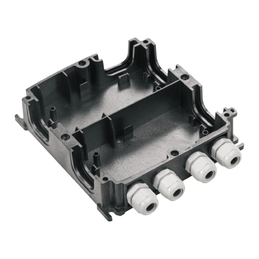 Plastic housing, FieldPower, 223 x 181 x 42 mm, Plastic, GRP, untreated, black