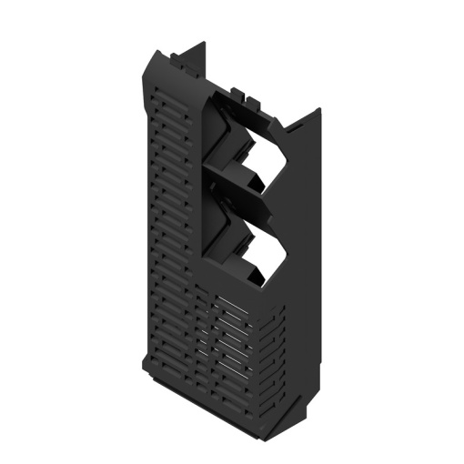 Side element Modular housing, Width 45 , IP20 in installed state, Plastic, black