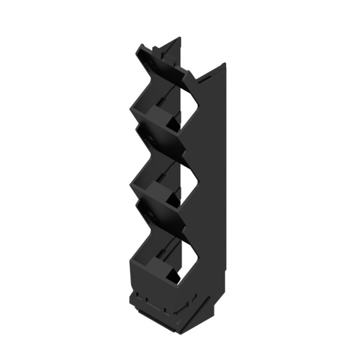 Side element Modular housing, Width 22.5 , IP20 in installed state, Plastic, black