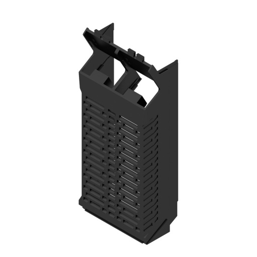 Side element Modular housing, Width 45.3 , IP20 in installed state, Plastic, black