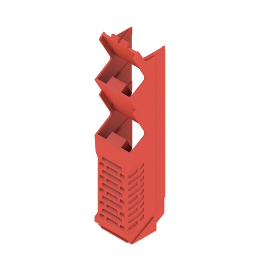 Side element Modular housing, Width 22.5 , IP20 in installed state, Plastic, red