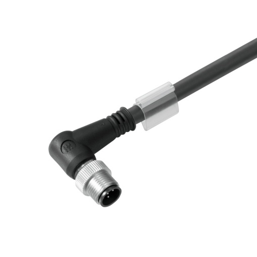 Sensor-actuator Cable, M12, Number of poles 8, 1.5 m, pin, 90, LED No, Shielded Yes