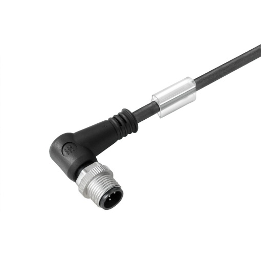 Sensor-actuator Cable, M12, Number of poles 8, 3 m, pin, 90, LED No, Shielded No