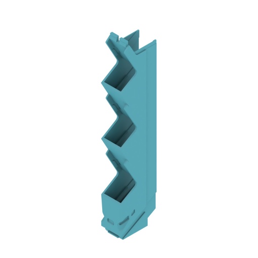 Side element Modular housing, Width 12.5 , IP20 in installed state, Plastic, light blue