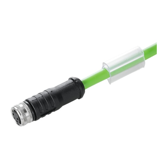 EtherCat Cable assembled, One end without connector, Number of poles 4, 10 m