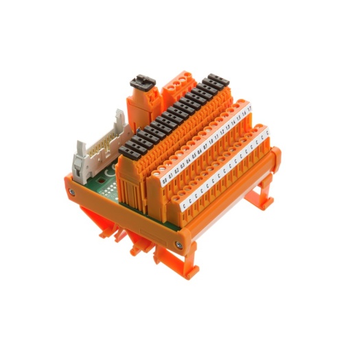 Interface module with relais, LL2N 5.08 mm, Screw connection, Plug-in connector in acc. with IEC60603-13  DIN41651, 20-pole plug, 2-wire, LED status 