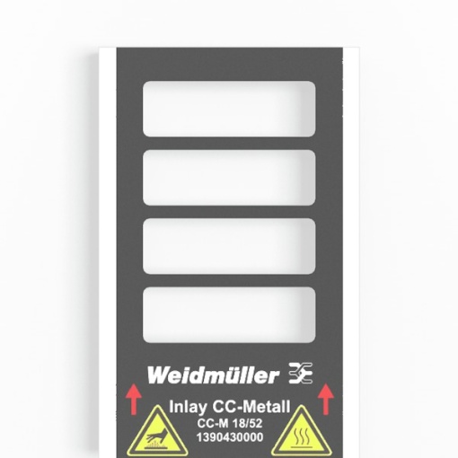 Inlay device marking, Marker type CC-M 1852, Version Holder for 4 signs