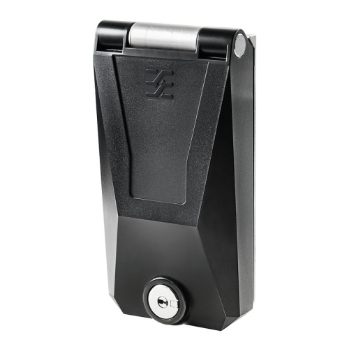 Component housing, Single frame, Metal cover, Lockable with key, Colour black similar to RAL 9005, IP65, in closed state
