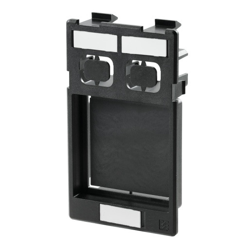 Insert plate for component housing, Built-in, Insert plate, shielded, 1x Power, 2x Data
