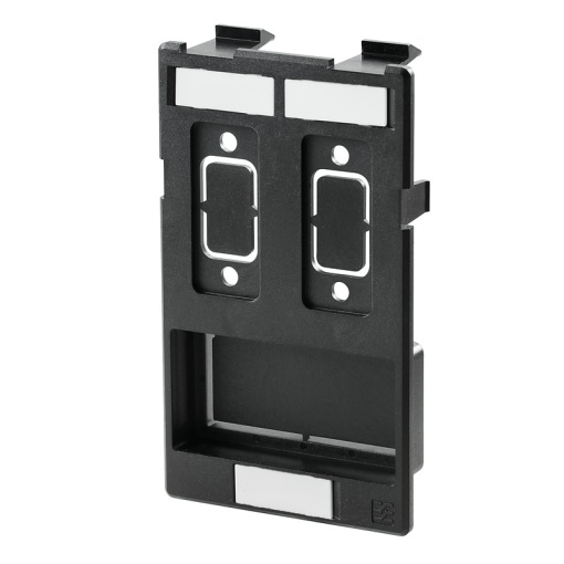 Insert plate for component housing, Built-in, Insert plate, shielded, 1x Power, 2x Signal