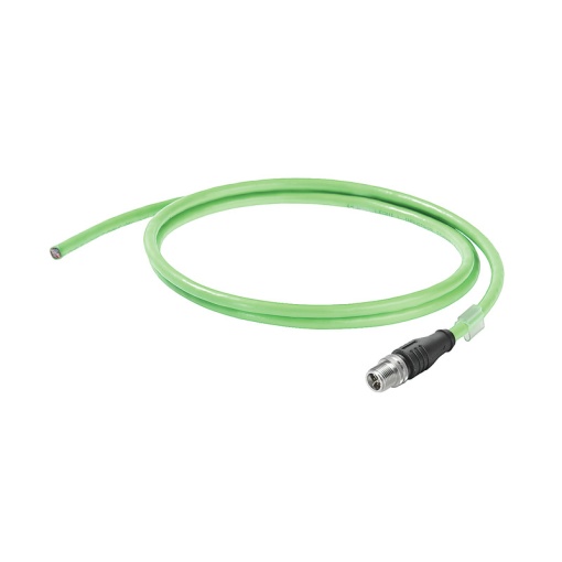 Copper data cable Assembled, Number of poles 8, Length 1 m
