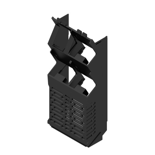 Side element Modular housing, Width 45.3 , IP20 in installed state, Plastic, black