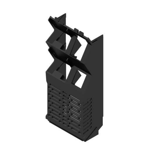 Side element Modular housing, Width 45 , IP20 in installed state, Plastic, black