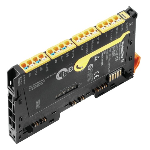 Safety input-output module IO, Safe input and output module, PUSH IN, 24 V DC 20 % -15 %, via the system bus, -20 C...60 C