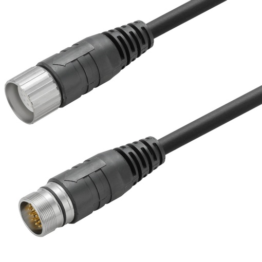 Sensor-actuator Cable, M23  M23, Number of poles 19, 15 m, pin, straight - socket, straight, LED No, Shielded No