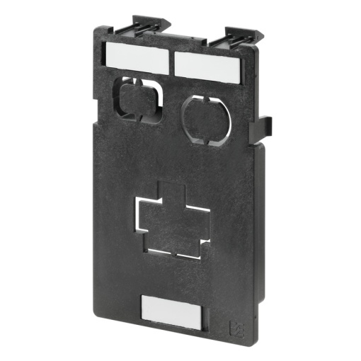 Insert plate for component housing, Built-in, Insert plate, unshielded, 1x Power, US, 1x Data, 1 x fuse