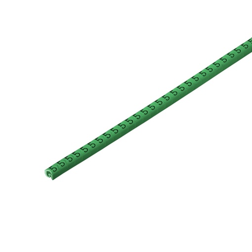Cable coding system, green, Conductor O.D.1.3 - 3 mm, Numbers, PVC, soft, without Cadmium, -30...80 C