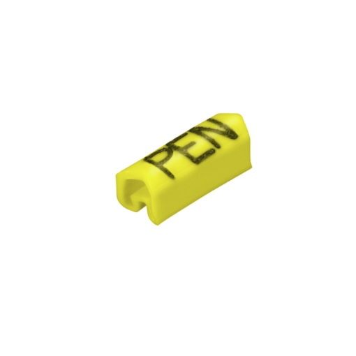 Cable coding system, yellow, Conductor O.D.1.3 - 3 mm, Upper-case letters, PVC, soft, without Cadmium, -30...80 C