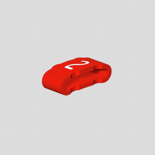 Cable coding system, red, Conductor O.D.10 - 317 mm, Numbers, PVC, soft, without Cadmium, -30...80 C