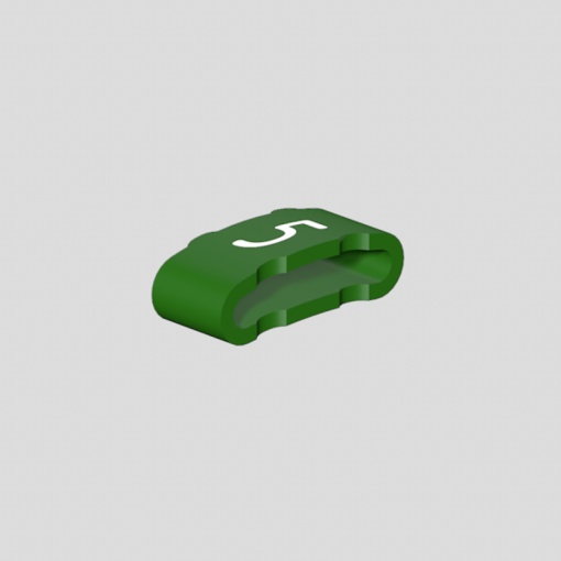 Cable coding system, green, Conductor O.D.10 - 317 mm, Numbers, PVC, soft, without Cadmium, -30...80 C
