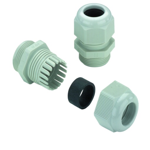 Cable gland plastic, VG K standard plastic cable gland, straight, M 20, 10 mm, OD min. 10 - OD max. 14 mm, IP54, IP66, IP67, IP68 - 5 bar 30 min.