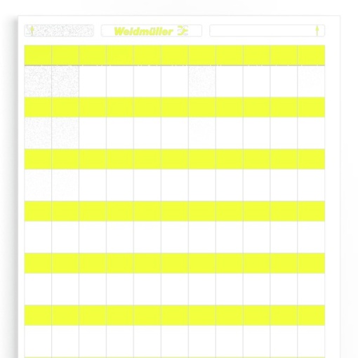 Cable coding system, yellow, Conductor O.D.5 - 7 mm, without, Polyester film, -40...150 C