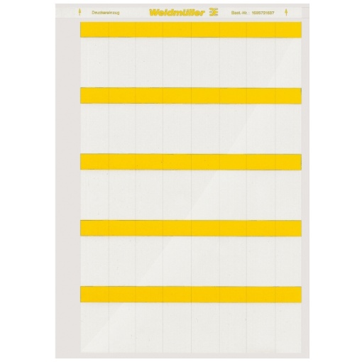 Cable coding system, yellow, Conductor O.D.6.8 - 12 mm, without, Polyester film, -40...150 C