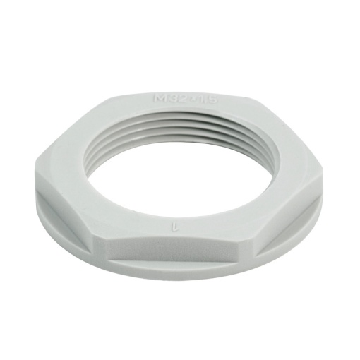 Locknut for cable gland plastic, SKMU PA plastic locknut, M 20, 6 mm, Polyamid 6 PA6 - GF30