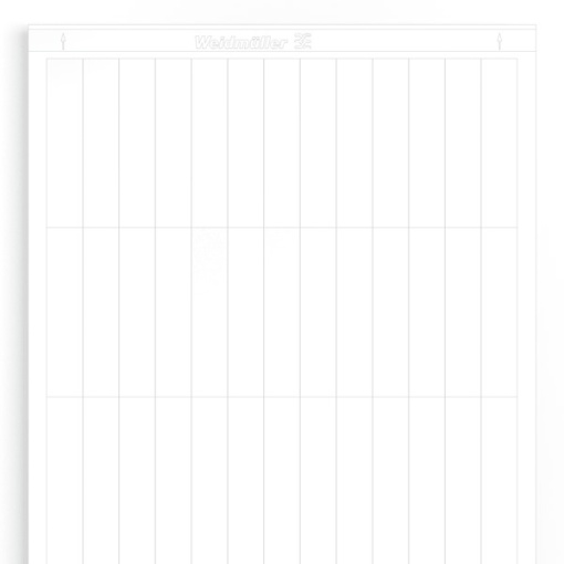Cable coding system, white, Conductor O.D.16.2 - 36.4 mm, without, Polyester film, -40...150 C
