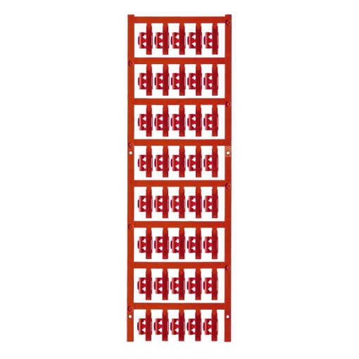 Cable coding system, red, Conductor O.D.2 - 3.5 mm, Polyamide 66, -40...100 C