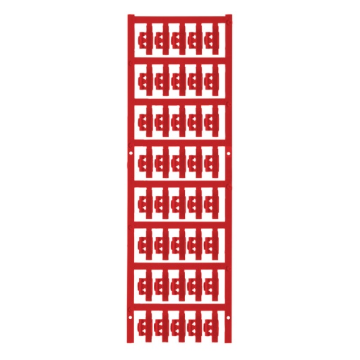 Cable coding system, red, Conductor O.D.1.5 - 2.5 mm, Polyamide 66, -40...100 C