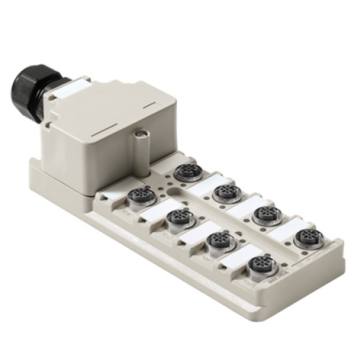 Sensor-actuator passive distributor without cable, Hood distributor, M12, 30 V, A-coded, LED No, LED initiator No, Wiring type PNP