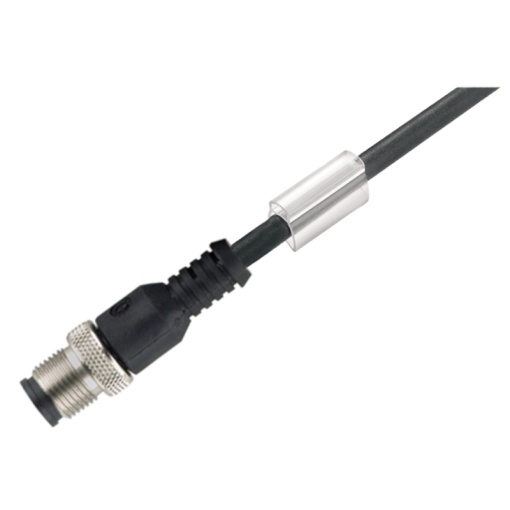 Sensor-actuator Cable, M12, Number of poles 8, 1.5 m, Female socket, straight, LED No, Shielded No