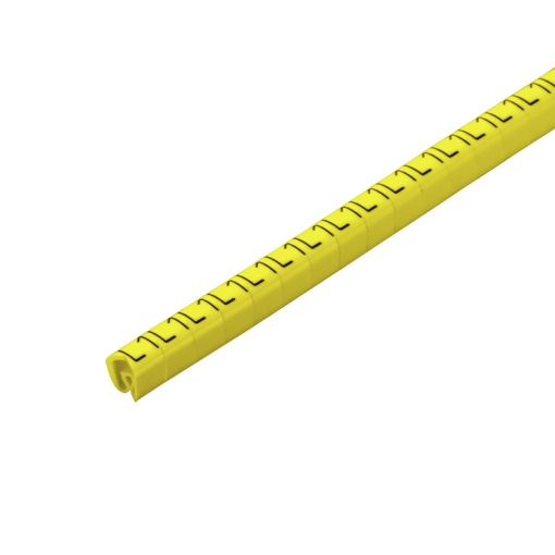 Cable coding system, yellow, Conductor O.D.4 - 10 mm, Mixed characters, PVC, soft, without Cadmium, -30...80 C